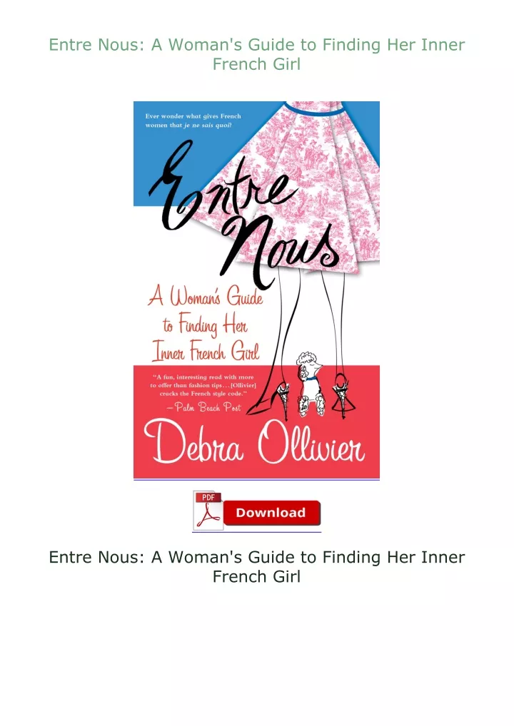 entre nous a woman s guide to finding her inner