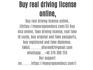 Buy real driving license online, Buy visa online