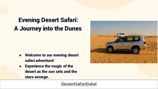 Evening Desert Safari Dubai by DessertSafariDubai