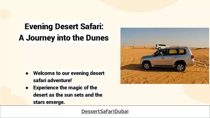 evening desert safari a journey into the dunes