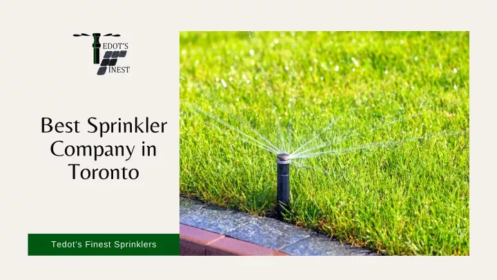 best sprinkler company in toronto