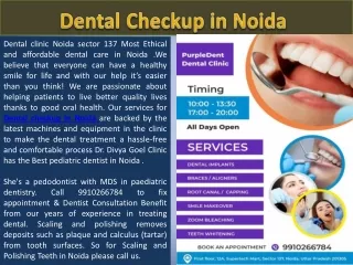 Dental Checkup in Noida