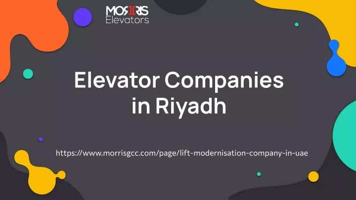 elevator companies in riyadh