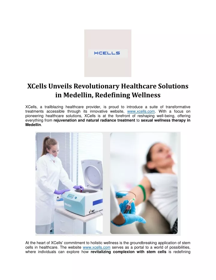 xcells unveils revolutionary healthcare solutions