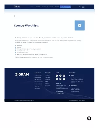 Ensuring Compliance: Zigram Tech's Watchlist Screening Solutions