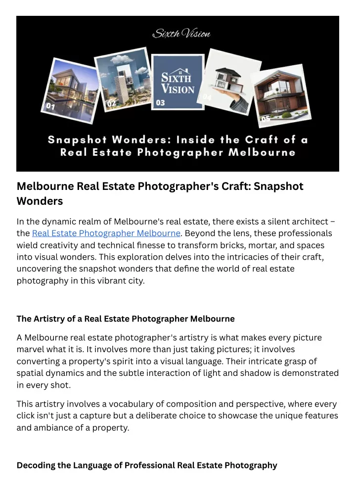 melbourne real estate photographer s craft