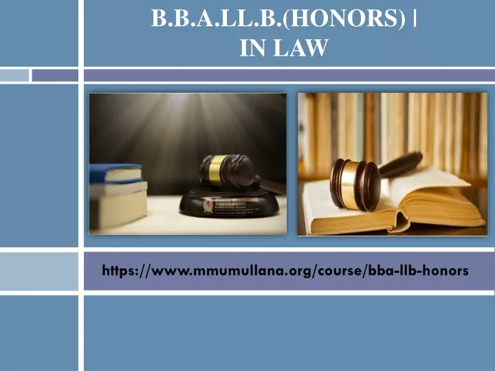 PPT - B.B.A.LL.B.(HONORS) - IN LAW PowerPoint Presentation, Free ...