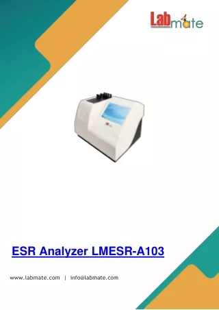 esr analyzer lmesr a103