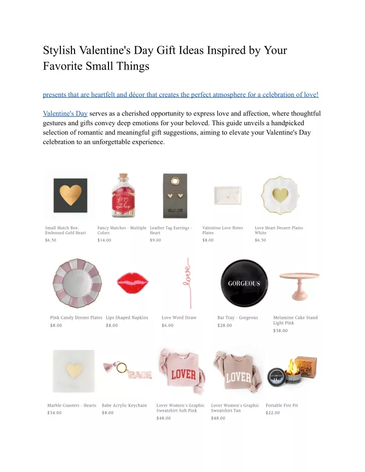 stylish valentine s day gift ideas inspired
