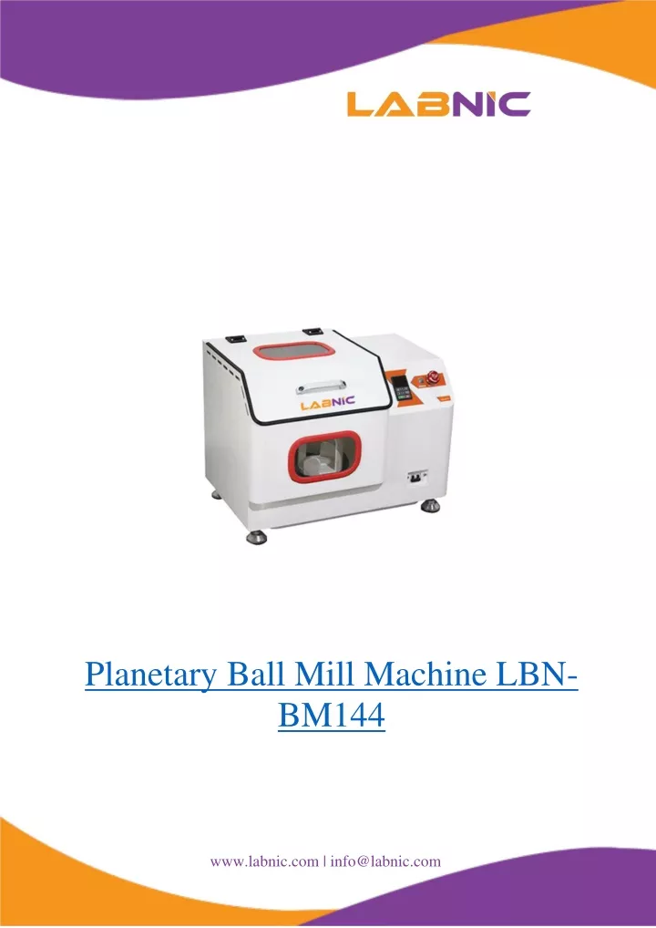 planetary ball mill machine lbn bm144