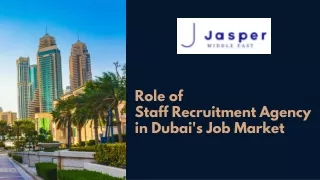 Role of Staff Recruitment Agency in Dubai's Job Market