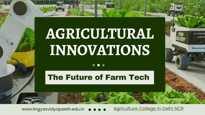 agricultural innovations