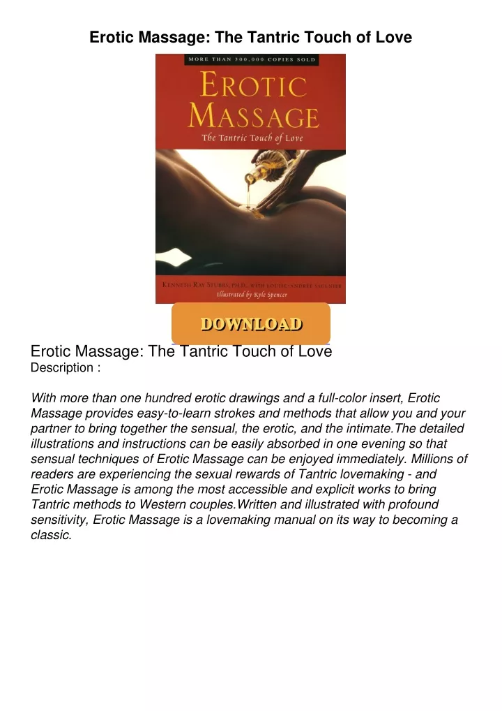 Ppt Get⚡ Pdf Erotic Massage The Tantric Touch Of Love Powerpoint Presentation Id12910643