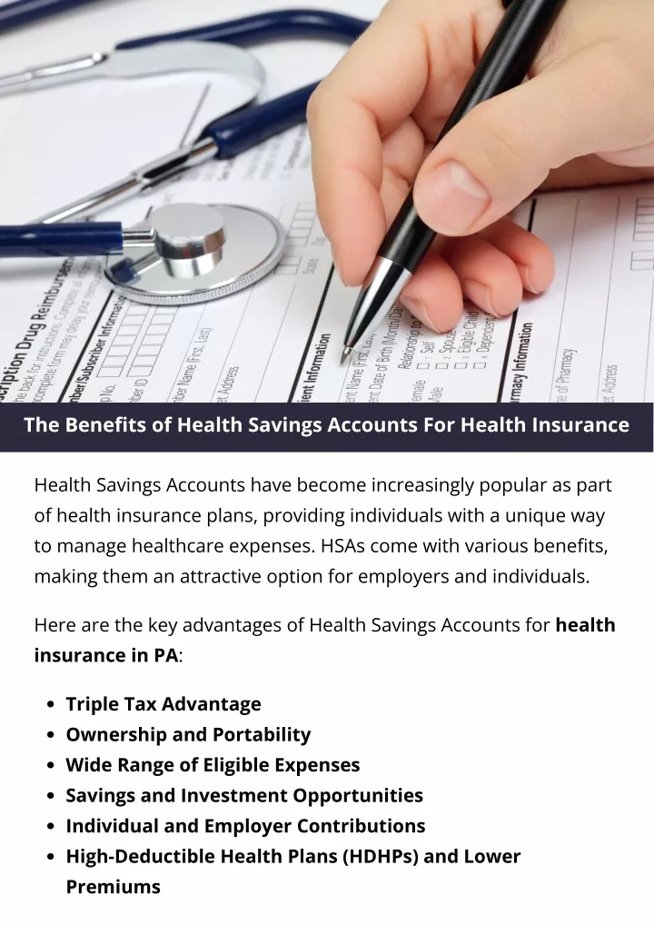 the benefits of health savings accounts