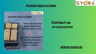 protein bars in india