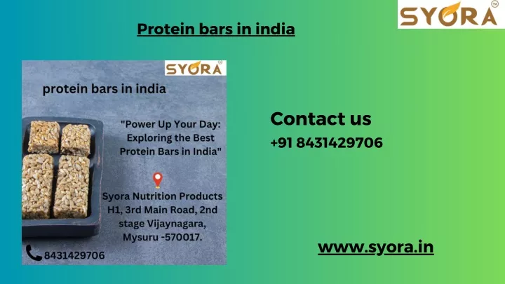protein bars in india
