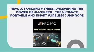 Jump X Pro: Where Innovation Meets Cardio - Explore the Future of Fitness at Jum