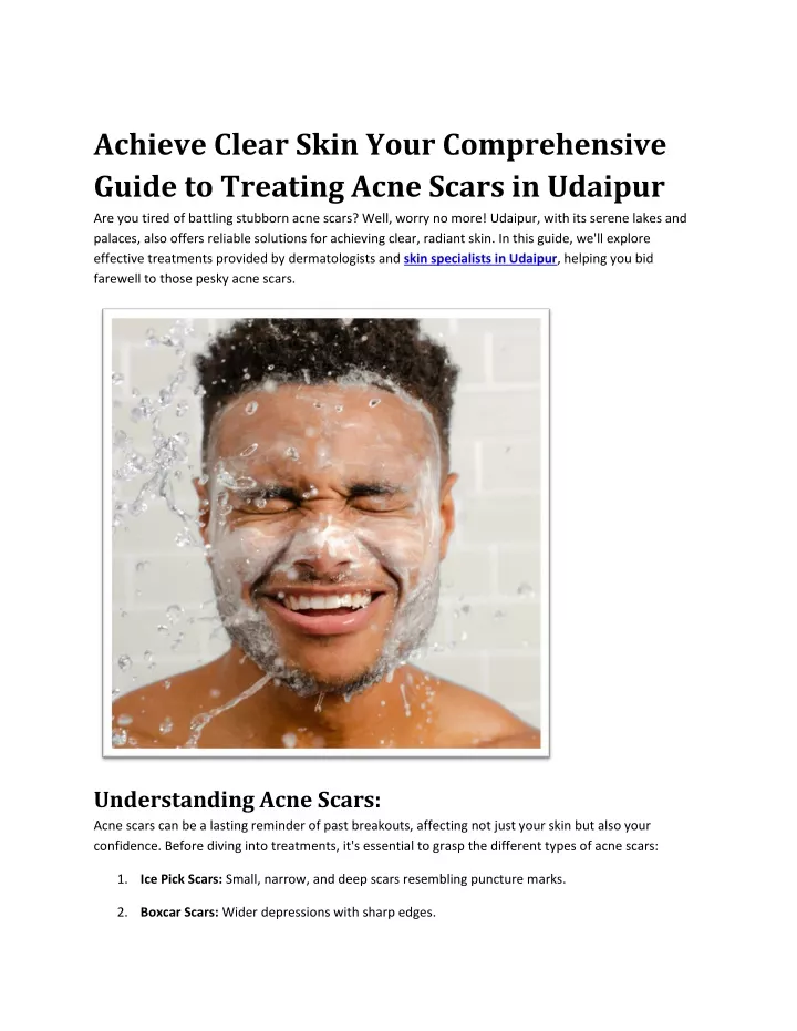achieve clear skin your comprehensive guide