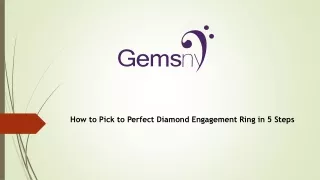 How to Pick to Perfect Diamond Engagement Ring in 5 Steps