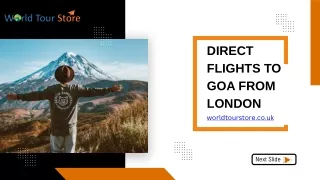 Goa Direct: Convenient Direct Flights to Goa from London Departures Await Advent
