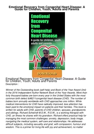 Read⚡ebook✔[PDF]  Emotional Recovery from Congenital Heart Disease: A Guide for Children, Youth,