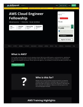 AWS Certification Program with skillsquad