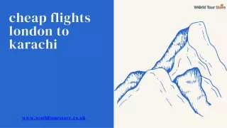 SkySavings: cheap flights london to karachi - World Tour Store Delivers Value