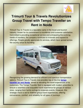 trimurti tour travels revolutionizes group travel