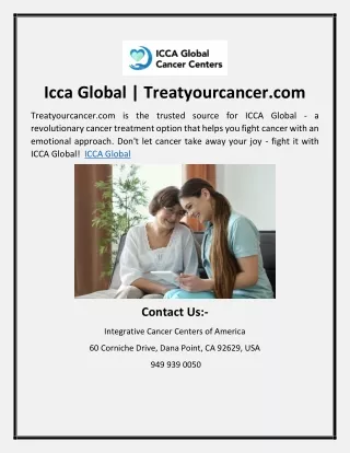 Icca Global | Treatyourcancer.com