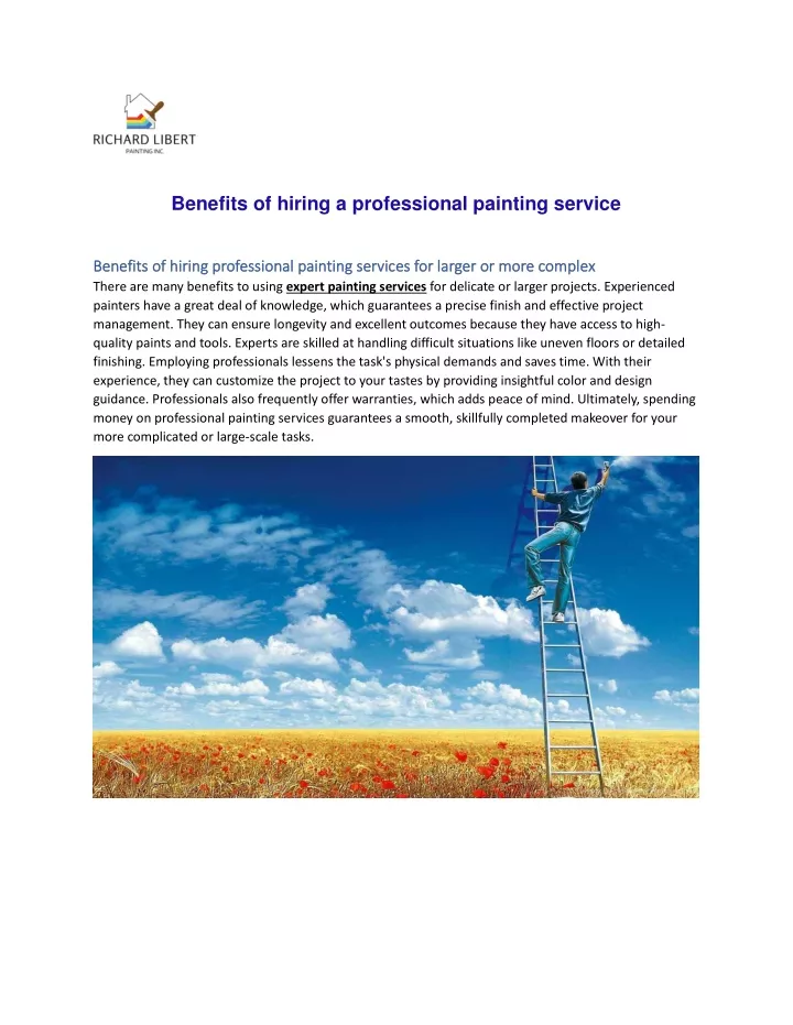 benefits of hiring a professional painting service