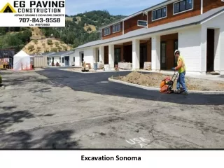 Excavation Sonoma - E G Paving Construction