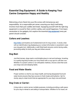 Essential Dog Equipment_ A Guide to Keeping Your Canine Companion Happy and Healthy (1)