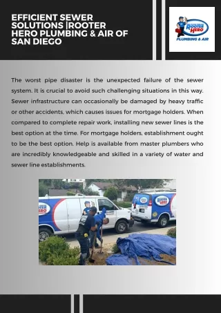 Efficient Sewer Solutions Rooter Hero Plumbing & Air of  San Diego
