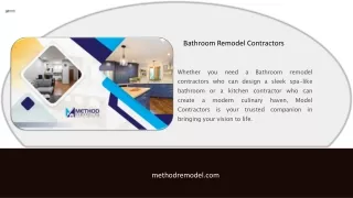 Bathroom Remodel Contractors