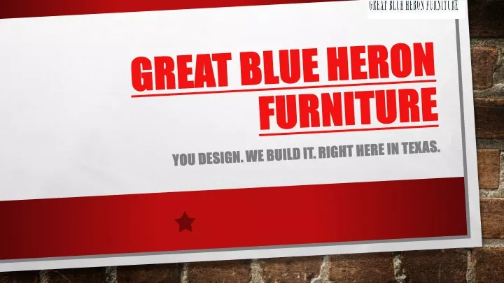 great blue heron furniture