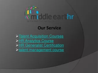 Talent Acquisition Courses