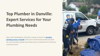 Top Plumber in Danville Expert Services for Your Plumbing Needs