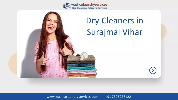 dry cleaners in surajmal vihar