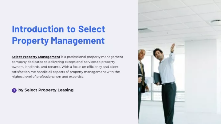 introduction to select property management
