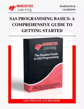 SAS Programming Basics A Comprehensive Guide to Getting Started