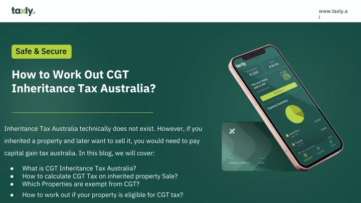 how to work out cgt inheritance tax australia