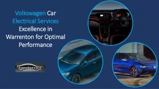 Volkswagen Car Electrical Services Excellence in Warrenton for Optimal Performance