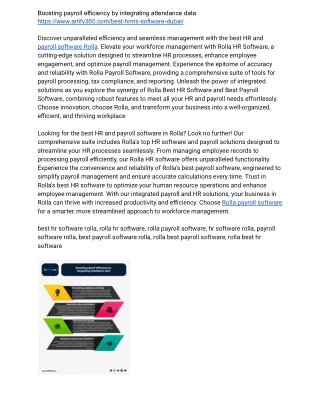 boosting payroll efficiency by integrating