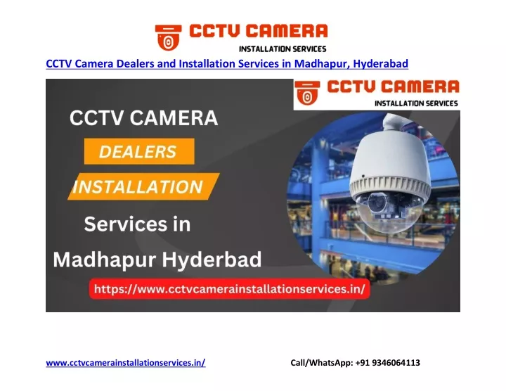 cctv camera dealers and installation services