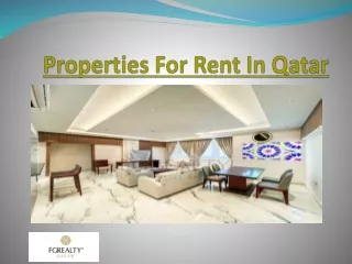 Properties For Rent In Qatar