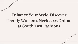 Buy The Best Necklaces For Women Online