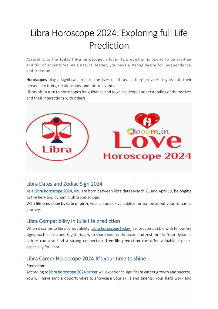 libra horoscope 2024 exploring full life