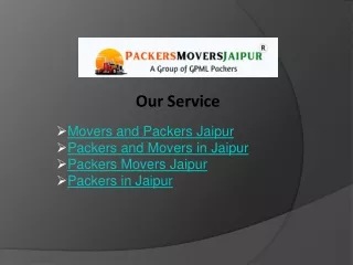 Packers and Movers in Jaipur