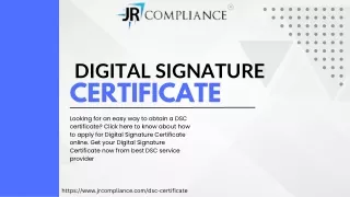 Apply For Digital Signature Certificate Online | DSC Registration | DSC Provider