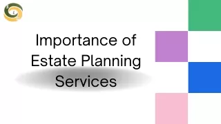 Importance of Estate Planning Services